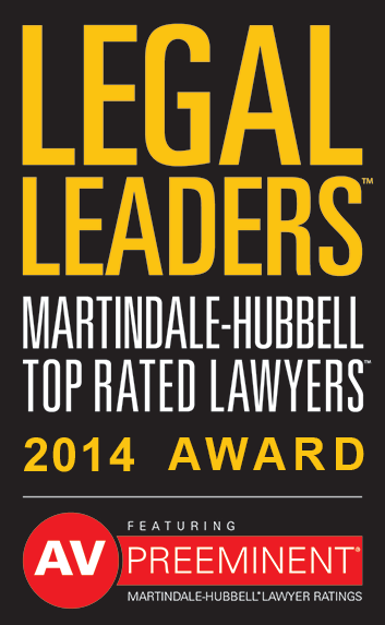 Martindale-Hubbell Legal Leaders AV Preeminent award