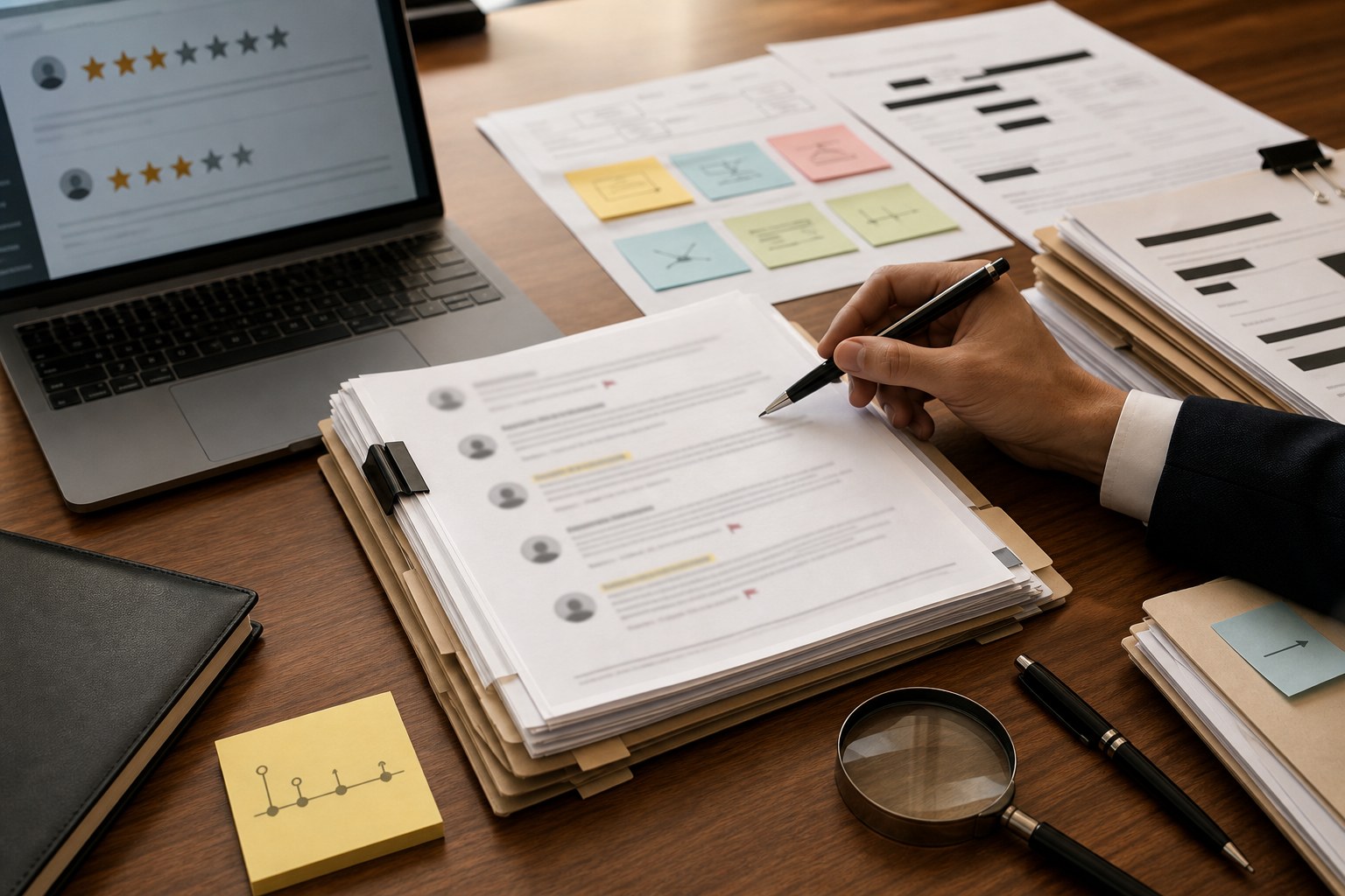 Organized evidence file for a defamatory or fake Google review matter